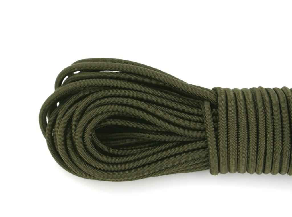 Bild von 10m Gummiseil / Shock Cord - 3mm dick - army green