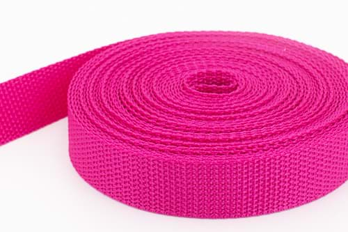 Bild von 50m PP Gurtband - 30mm breit - 1,2mm stark - pink (UV) *ABVERKAUF*