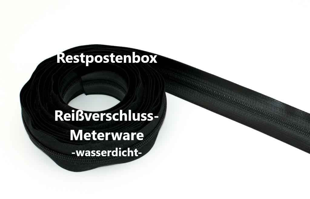 Bild von Restpostenbox 5mm wasserdichter Endlosreißverschluss, schwarz - Gesamtlänge 17,2m