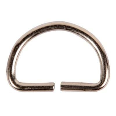 Bild von 20mm D-Ring ungeschweißt /offen - Stahl - 20 x 13 x 2,2mm - 10 Stück