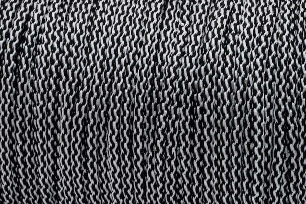 Bild von 10m PP-Schnur - 5mm stark - Farbe: schwarz/weiß (UV) *ABVERKAUF*